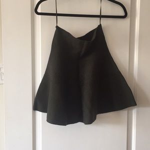 Olive knit ZARA skirt